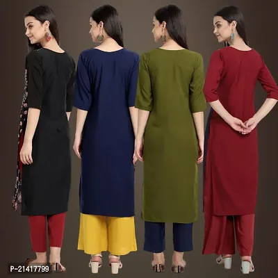 Fancy Crepe Kurtis for Women Pack Of 4-thumb2