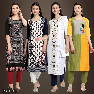 Fancy Crepe Kurtis for Women Pack Of 4-thumb0