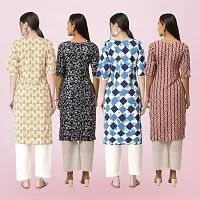 Women Stylish Crepe Printed Straight Kurta-thumb1