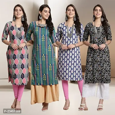 Fancy Crepe Kurtis for Women Pack Of 4