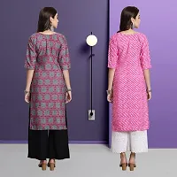 Fancy Crepe Kurtas For Women Pack Of 2-thumb1