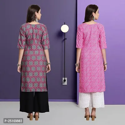 Fancy Crepe Kurtas For Women Pack Of 2-thumb2