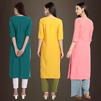 Fancy Crepe Kurtis for Women Pack Of 3-thumb1