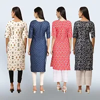 Women Stylish Crepe Straight Kurta-thumb1