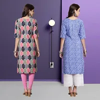 Fancy Crepe Kurtas For Women Pack Of 2-thumb1