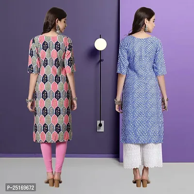 Fancy Crepe Kurtas For Women Pack Of 2-thumb2