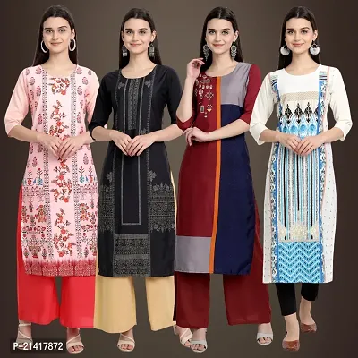 Fancy Crepe Kurtis for Women Pack Of 4