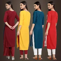 Fancy Crepe Kurtis for Women Pack Of 4-thumb1