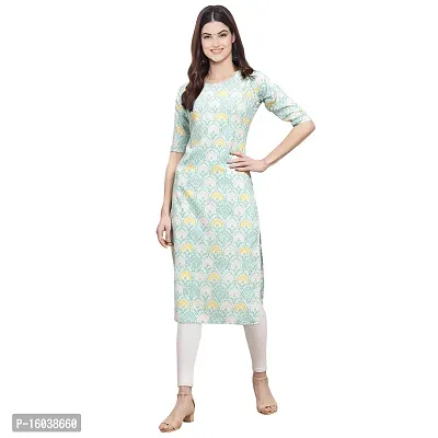 Stylish Crepe Ethnic Motif Straight Kurta For Women