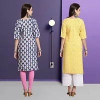 Fancy Crepe Kurtas For Women Pack Of 2-thumb1