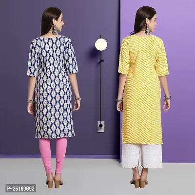 Fancy Crepe Kurtas For Women Pack Of 2-thumb2