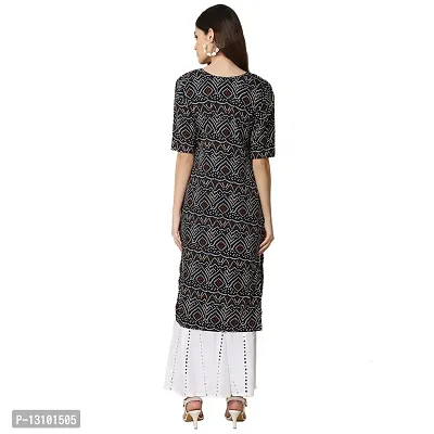 Women Crepe Digital Printed Straight Kurti  Pack of 6-thumb4