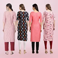 Women Stylish Crepe Printed Straight Kurta-thumb1