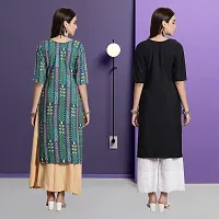 Fancy Crepe Kurtas For Women Pack Of 2-thumb1