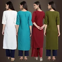 Fancy Crepe Kurtis for Women Pack Of 4-thumb1