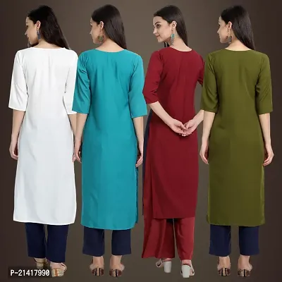 Fancy Crepe Kurtis for Women Pack Of 4-thumb2