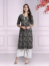 Attractive Multicoloured Printed Crepe Kurta Combo Of 2-thumb2