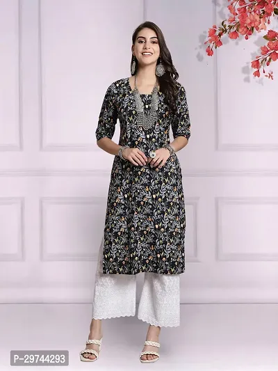 Attractive Multicoloured Printed Crepe Kurta Combo Of 2-thumb3