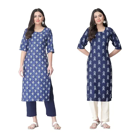 Classic Crepe Kurtis For Women Combo Pack Of 2