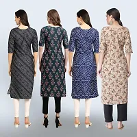 Women Stylish Crepe Straight Kurta-thumb1