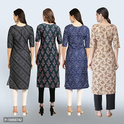 Women Stylish Crepe Straight Kurta-thumb2