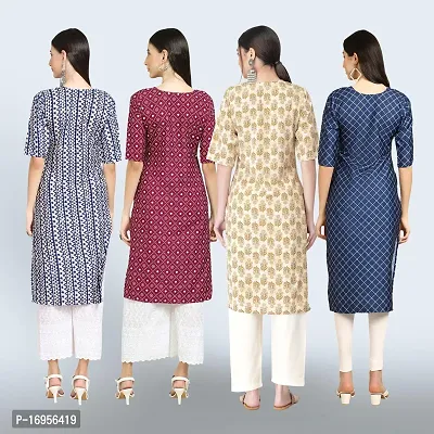 Women Stylish Crepe Straight Kurta-thumb2