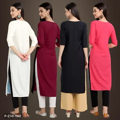 Fancy Crepe Kurtis for Women Pack Of 4-thumb2