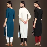 Fancy Crepe Kurtis for Women Pack Of 3-thumb1