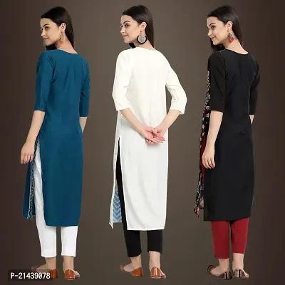 Fancy Crepe Kurtis for Women Pack Of 3-thumb2