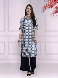 Attractive Multicoloured Printed Crepe Kurta Combo Of 2-thumb2