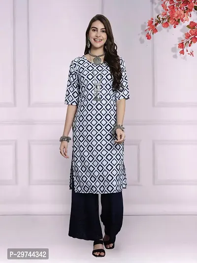 Attractive Multicoloured Printed Crepe Kurta Combo Of 2-thumb3