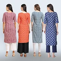 Women Stylish Crepe Straight Kurta-thumb1