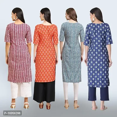 Women Stylish Crepe Straight Kurta-thumb2