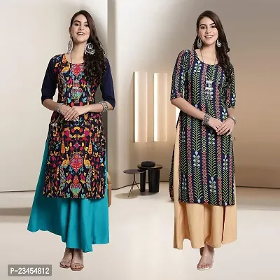 Fancy Rayon Kurtis For Women Pack Of 2