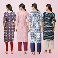 Women Stylish Crepe Printed Straight Kurta-thumb1