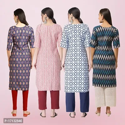 Women Stylish Crepe Printed Straight Kurta-thumb2