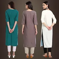 Fancy Crepe Kurtis for Women Pack Of 3-thumb1