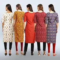 Women Stylish Crepe Printed Staright Kurta-thumb1