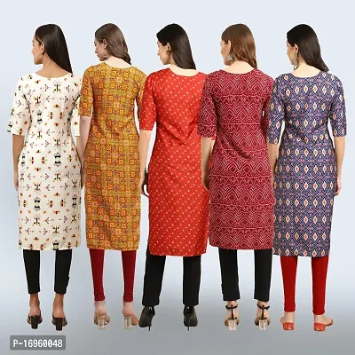 Women Stylish Crepe Printed Staright Kurta-thumb2