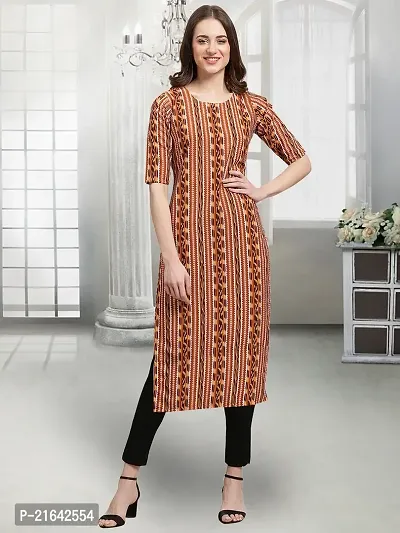 Stylish Multicoloured Crepe Stitched Kurta For Women-thumb2