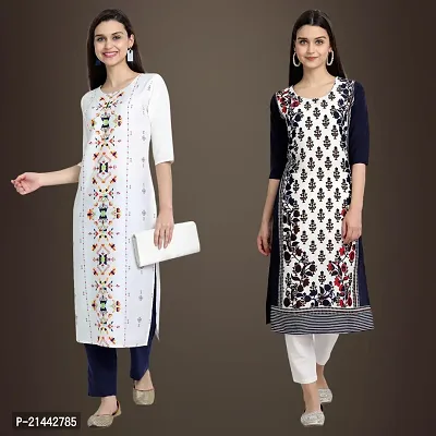 Fancy Crepe Kurtis for Women Pack Of 2