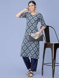 Amazing Crepe Printed Kurta Set For Women-thumb2