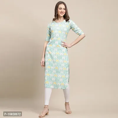 Stylish Crepe Ethnic Motif Straight Kurta For Women-thumb0