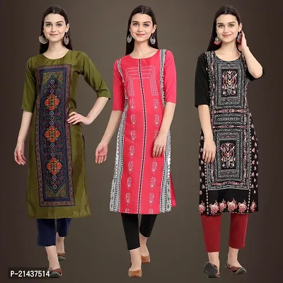 Fancy Crepe Kurtis for Women Pack Of 3