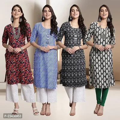 Fancy Crepe Kurtis for Women Pack Of 4