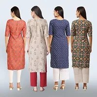 Women Stylish Crepe Straight Kurta-thumb1