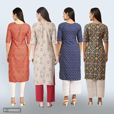 Women Stylish Crepe Straight Kurta-thumb2