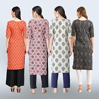 Women Stylish Crepe Straight Kurta-thumb1