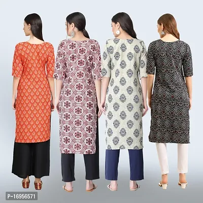 Women Stylish Crepe Straight Kurta-thumb2