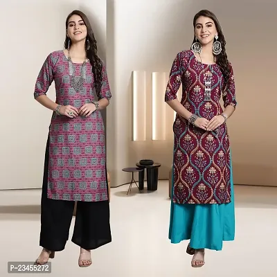 Fancy Rayon Kurtis For Women Pack Of 2